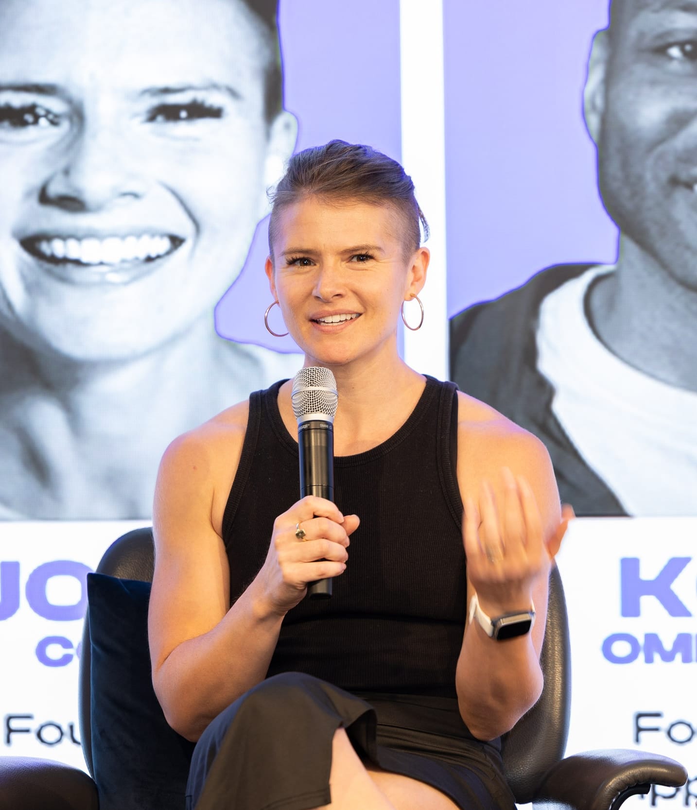 Jodie speaking at event