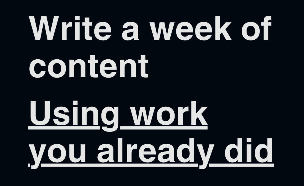 Write a week of content (with ChatGPT)